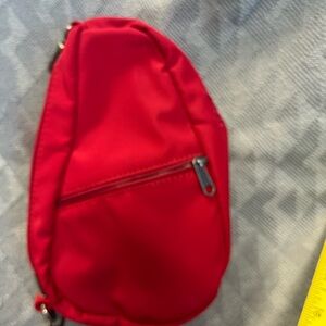 Ameribag Red and Gray Sling Bag
